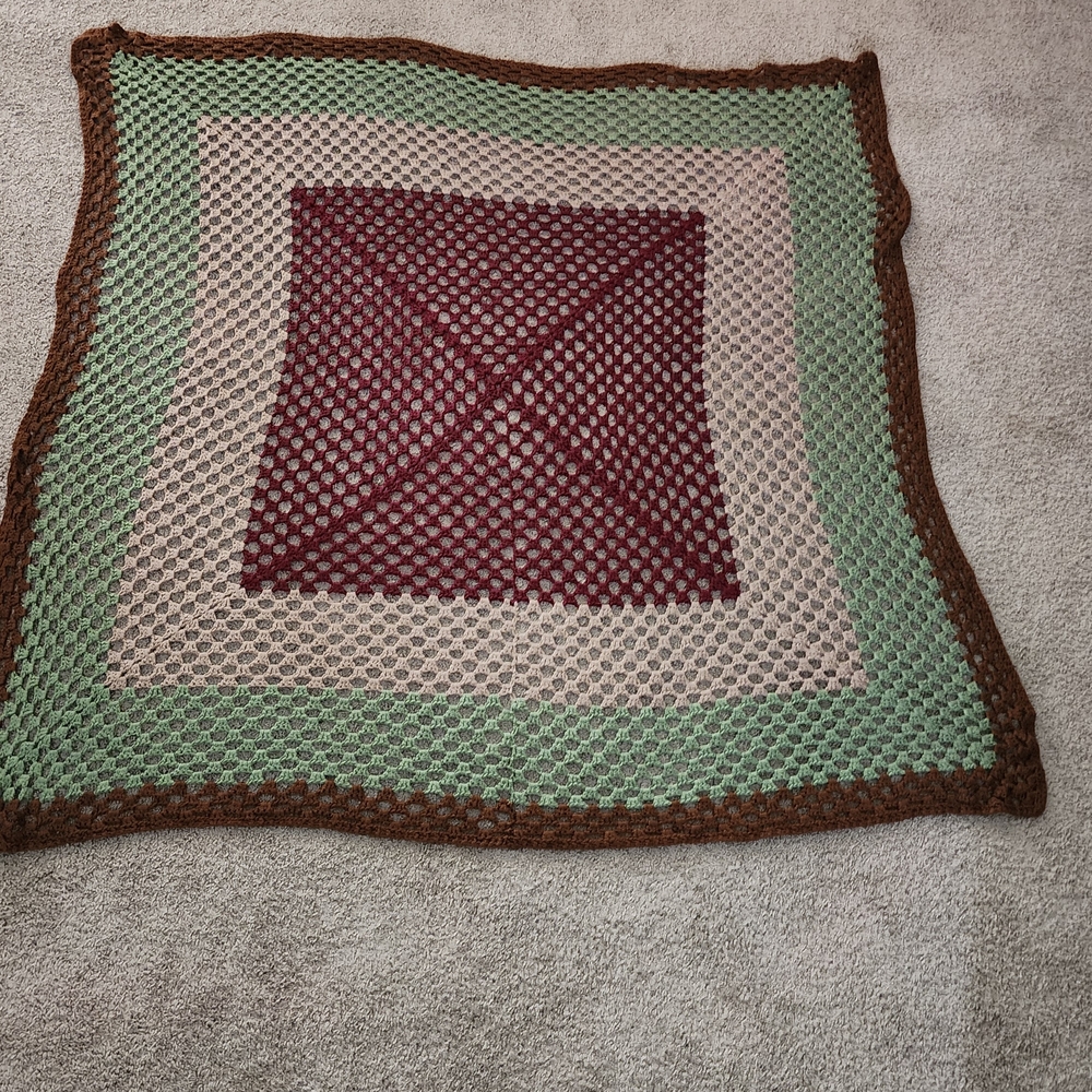 Handmade Multicolor Crochet Blanket